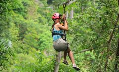 Hanuman World Phuket Zip Line Package with Hotel Transfers - Ziplining